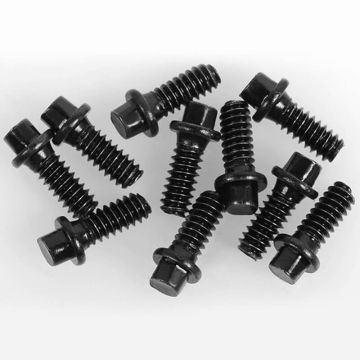 RC4WD Miniature Scale Hex Bolts (M1.6 X 4mm) (Black)