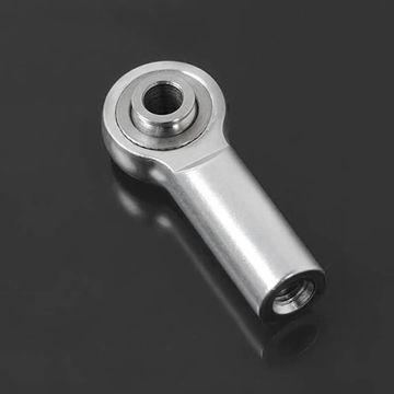 RC4WD M3 Medium Straight Aluminium Rod Ends (Silver) (10)