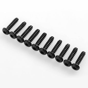 RC4WD Button Head Self Tapping Screws M3 X 12mm (Black)