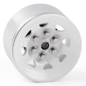 RC4WD Stamped Steel 0.7" Stock Beadlock Wheels (White)