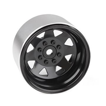 RC4WD 8lug Deep Dish Wagon 1.9 Steel Stamped B/L Wheels Black