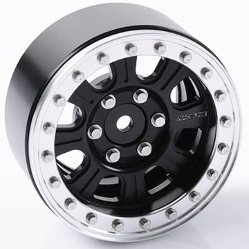 RC4WD Raceline Monster 1.9" Beadlock Wheels (Black/Silver)