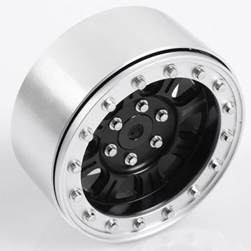 RC4WD Raceline Monster 2.2" Beadlock Wheels (Black/Silver)