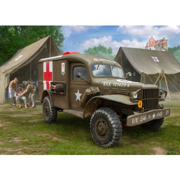 Zvezda 1:35 Dodge WC-54 WWII Ambulance Truck Plastic Model Kit