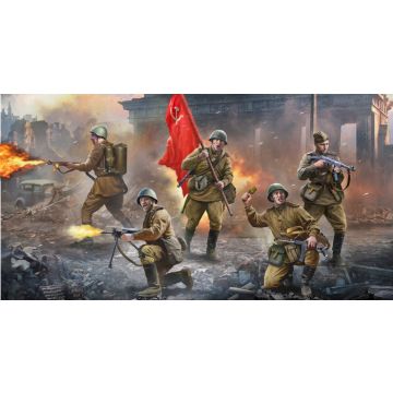 Zvezda 1:35 Soviet Infantry Berlin 1945 (5 Figures) Plastic Model Kit