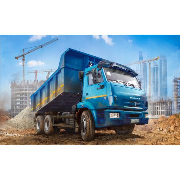 Zvezda 1:43 Kamaz Dump Truck Plastic Model Kit