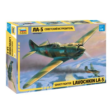 Zvezda 1:48 Lavochkin La-5 Soviet Fighter Aircraft Plastic Model Kit