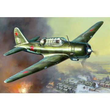 Zvezda 1:48 Su-2 Soviet Light Bomber Plastic Model Kit