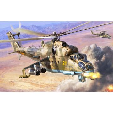 Zvezda 1:48 Mil Mi-24P Russ.Attack Helicopter Plastic Model Kit