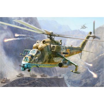 Zvezda 1:48 Mil-Mi 24 V/Vp (Hind) Combat Helicopter Plastic Model Kit
