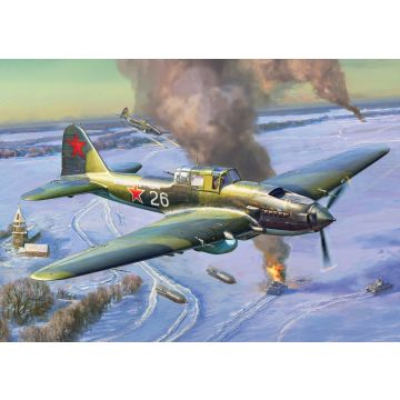 Zvezda 1:48 IL-2 Sturmovik Attack Aircraft (1943) Plastic Model Kit