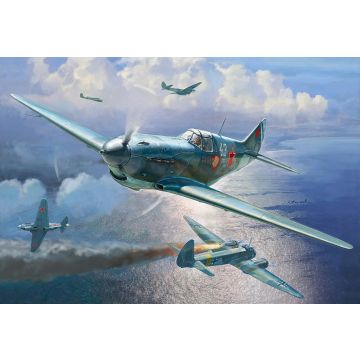 Zvezda 1:48 LaGG-3 Soviet WWII Fighter Plastic Model Kit