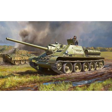 Zvezda 1:72 Su-85 Self Propelled Gun Plastic Model Kit