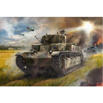 Zvezda 1:72 T-28 Soviet Tank Plastic Model Kit