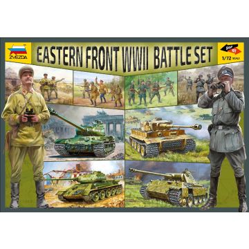 Zvezda 1:72 Eastern Front WWII Battle Set Plastic Model Kit