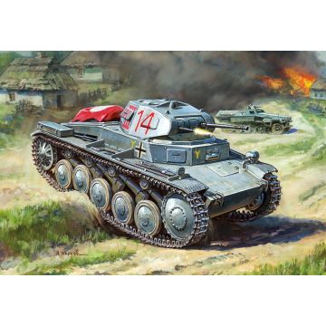 Zvezda 1:100 German Light Tank Snap Kit Plastic Model Kit