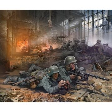Zvezda 1:72 German Machine Gun Crew E.Fron Plastic Model Kit