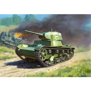 Zvezda 1:100 Soviet Light Tank Snap Kit Plastic Model Kit