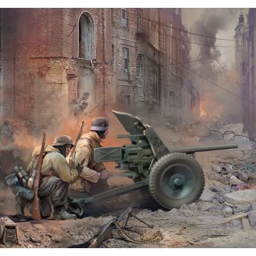 Zvezda 1:72 German Gun Pak-36 With Crew Plastic Model Kit