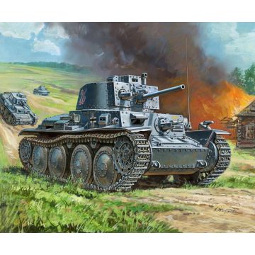 Zvezda 1:100 German 38T Tank Plastic Model Kit