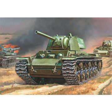Zvezda 1:100 Soviet Heavy Tank Kv-1 Plastic Model Kit