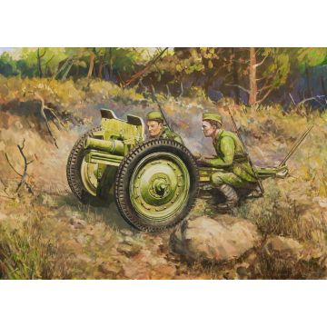 Zvezda 1:72 Soviet 76-Mm Gun Plastic Model Kit