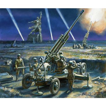 Zvezda Soviet 85Mm Anti-Aircraft Gun Plastic Model Kit