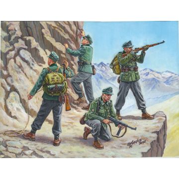 Zvezda 1:72 German Gebirgsjager Plastic Model Kit