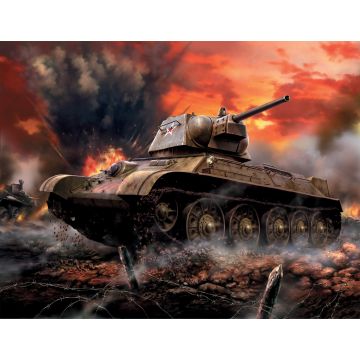 Zvezda 1:100 Soviet Medium Tank T-34-76 Mod 1942 Plastic Model Kit