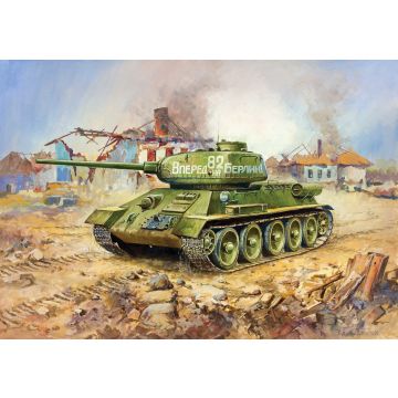 Zvezda 1:100 Soviet Tank T-34-85 Plastic Model Kit