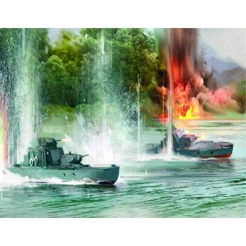 Zvezda 1:72 Soviet Armoured Boat Plastic Model Kit