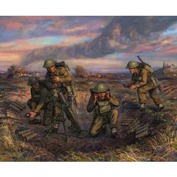 Zvezda 1:72 British Mortar W/Crew 1939-42 Plastic Model Kit
