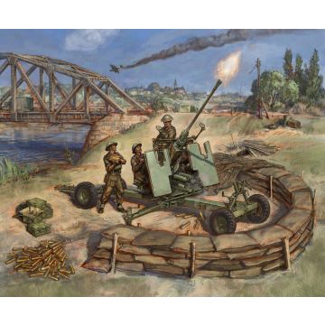 Zvezda 1:72 British Bofors 40mm Mk.II AA-Gun Plastic Model Kit