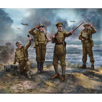 Zvezda 1:72 British HQ WWII Staff Plastic Model Kit