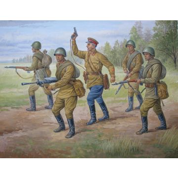 Zvezda 1:72 Soviet Regular Infantry 1941- Plastic Model Kit