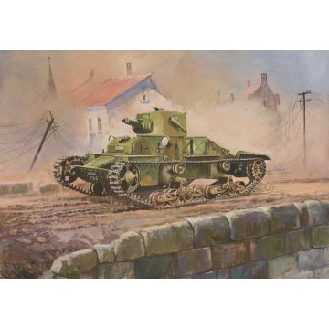 Zvezda 1:100 British Light Tank Matilda Mki Plastic Model Kit