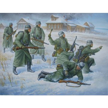 Zvezda 1:72 German Infantry(Winter Uniform Plastic Model Kit
