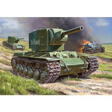 Zvezda 1:100 Soviet Tank Kv-2 Plastic Model Kit