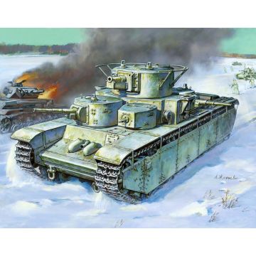 Zvezda 1:100 Soviet Tank T-35 Plastic Model Kit