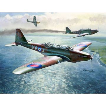Zvezda 1:144 British Light Bomber Fairey Battle Plastic Model Kit