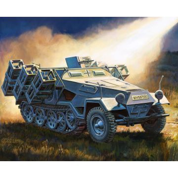 Zvezda 1:100 Sd.Kfz.251/1 Ausf.B "Stuka Zu Fuss" Plastic Model Kit