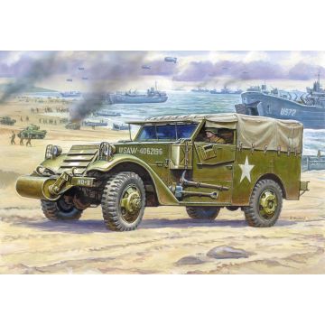Zvezda 1:100 M-3 Scout Car Plastic Model Kit
