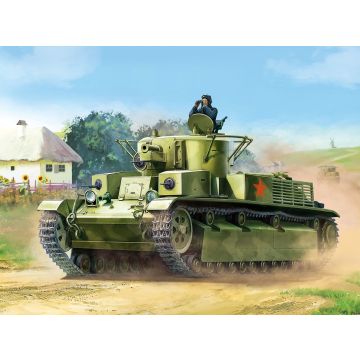 Zvezda 1:100 T-28 Soviet Tank Plastic Model Kit