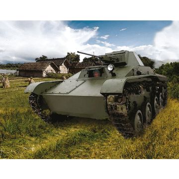 Zvezda 1:100 T-60 Soviet Light Tank Plastic Model Kit