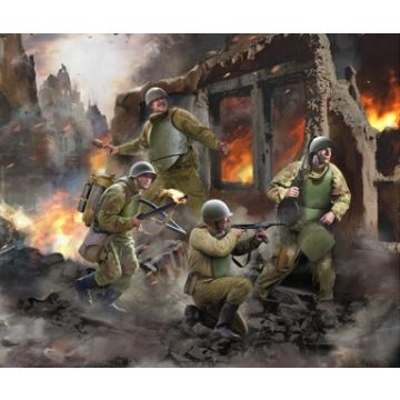 Zvezda 1:72 Soviet Assault Sapper Team Ww11 Plastic Model Kit