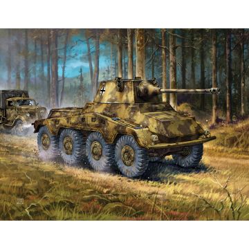 Zvezda 1:100 Sd Kfz 234 Puma Plastic Model Kit