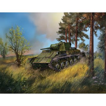 Zvezda 1:100 T-70B Soviet Light Tank Plastic Model Kit