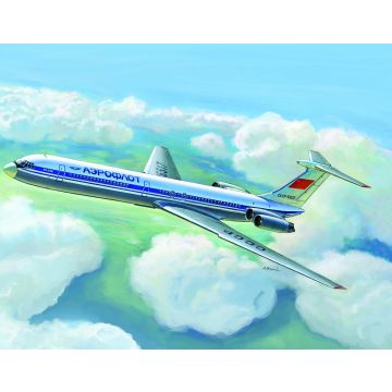Zvezda 1:144 Ilyushin Il-62M Plastic Model Kit