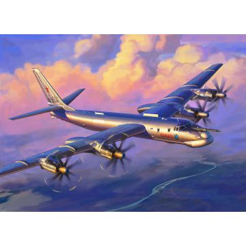 Zvezda 1:144 TU-95 Soviet Turboprop Bomber Plastic Model Kit