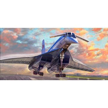Zvezda 1:144 Tu-144 Tupolev Supersonic Civil Airliner Plastic Model Kit